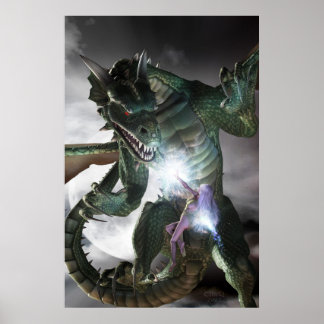 Dragon och Sorceress Poster