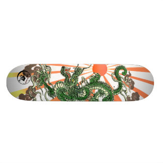 Dragon och Stigning Sol Skateboard Bräda 19,5 Cm
