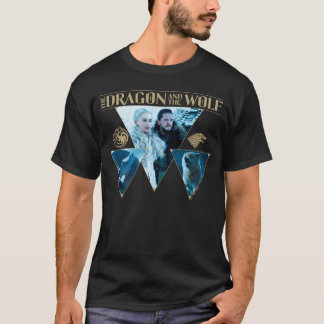 Dragon och Vargen Daenerys & Jon Graphic T Shirt
