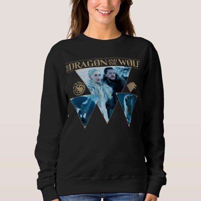 Dragon och Vargen Daenerys & Jon Graphic T Shirt (Framsida)