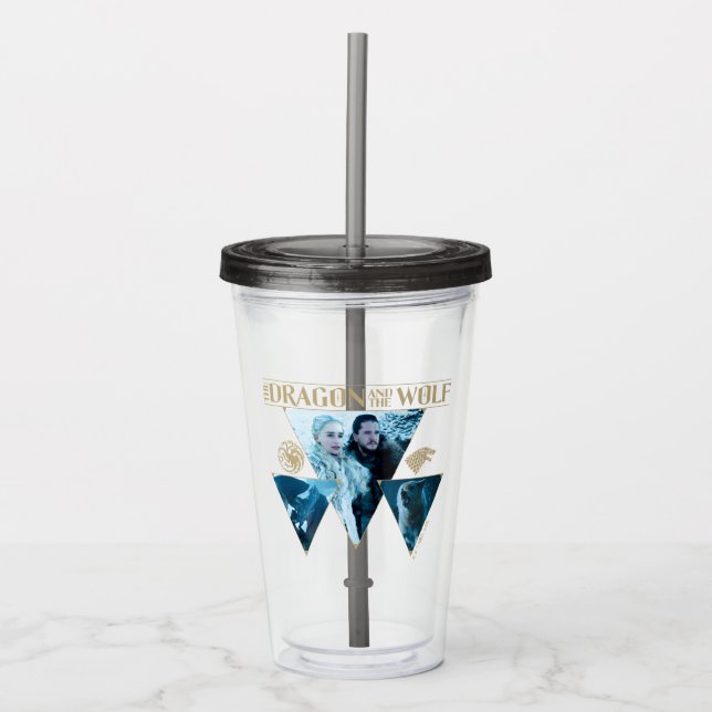 Dragon och Vargen Daenerys & Jon Graphic Take Away Mugg (Framsida)