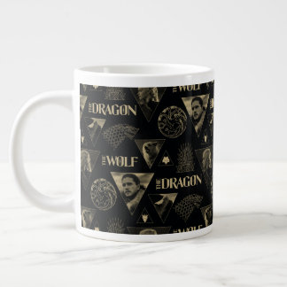 Dragon och Vargen Daenerys & Jon Mönster Jumbo Mugg