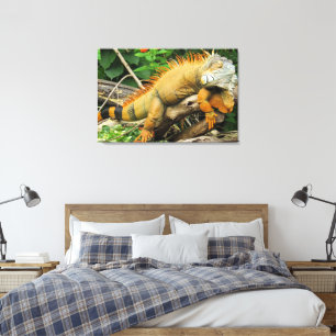 Dragon ödla canvastryck