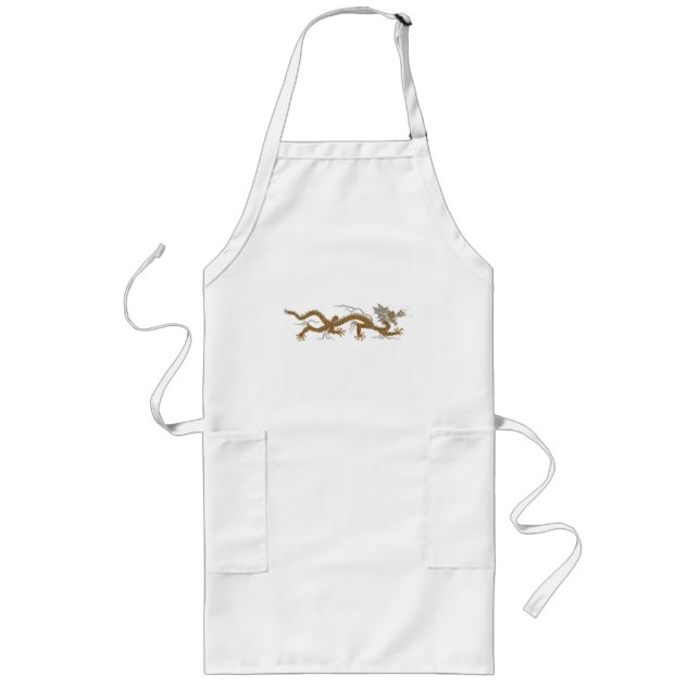 Dragon of Buddhan Apron Långt Förkläde (Framsidan)