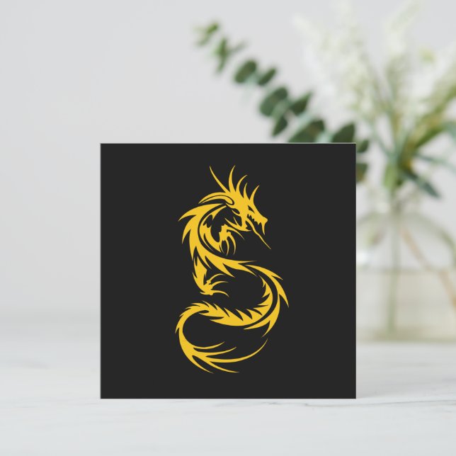 Dragon of Guld Kort (Stående Fram)