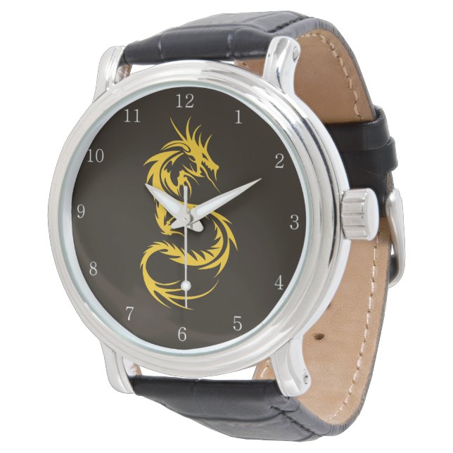 Dragon of Guld Watch Armbandsur (Vinklad)