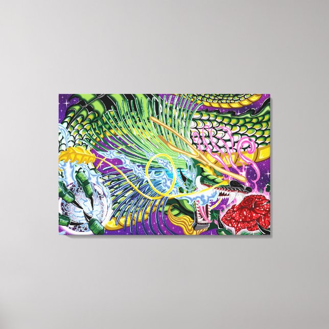Dragon of the Ro Stretched Canvas Art Prints (Framsida)