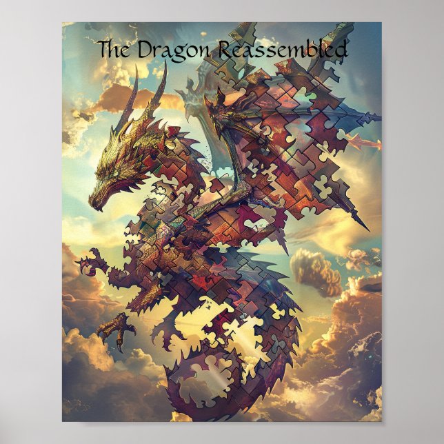 Dragon of the Shattered Himmel Puzzle Poster (Framsidan)