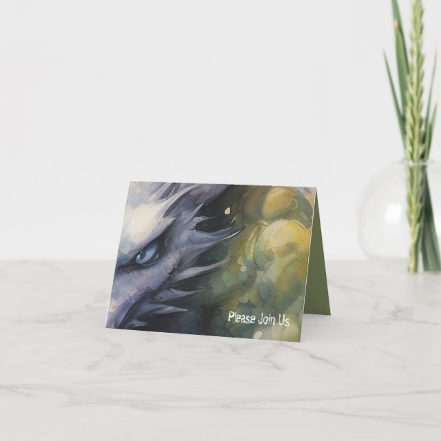 Dragon Öga Party Inbjudan (Framsida)