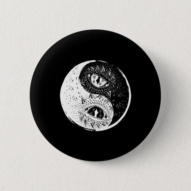 Dragon Öga Yin Yang China Harmony Taoism Zen Gift Knapp (Framsida)