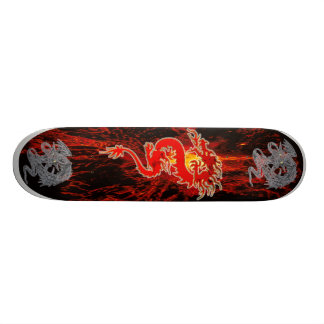Dragon on Fire Skateboard Bräda 19,5 Cm