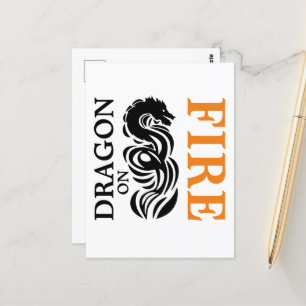 Dragon on Fire Vykort