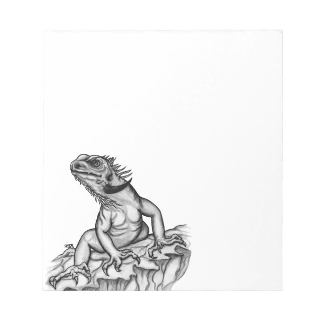 Dragon on Sten , black and white design Anteckningsblock (Framsida)