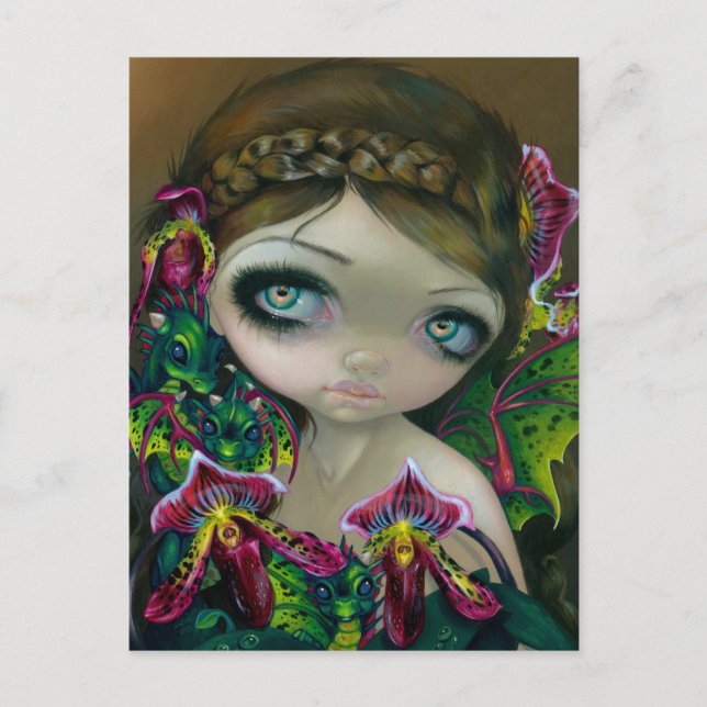 "Dragon Orchid"-kort Vykort (Framsida)
