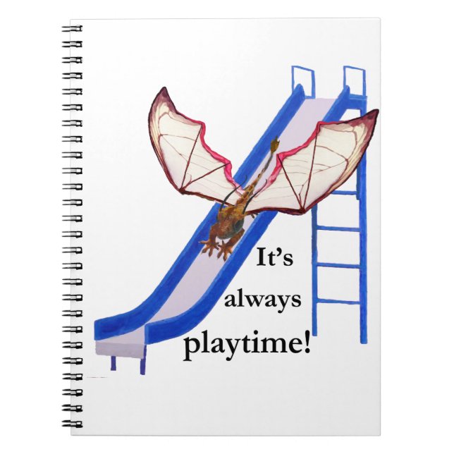 Dragon på bild anteckningsbok med spiral (Framsidan)