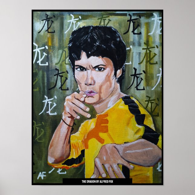 Dragon Painting by Alfred Fox Poster (Framsidan)