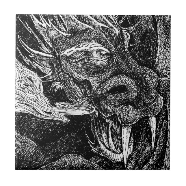 Dragon Panel Kakelplatta (Framsidan)