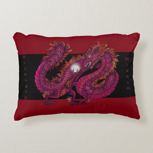 Dragon Pearl Pillow Prydnadskudde (Framsidan)