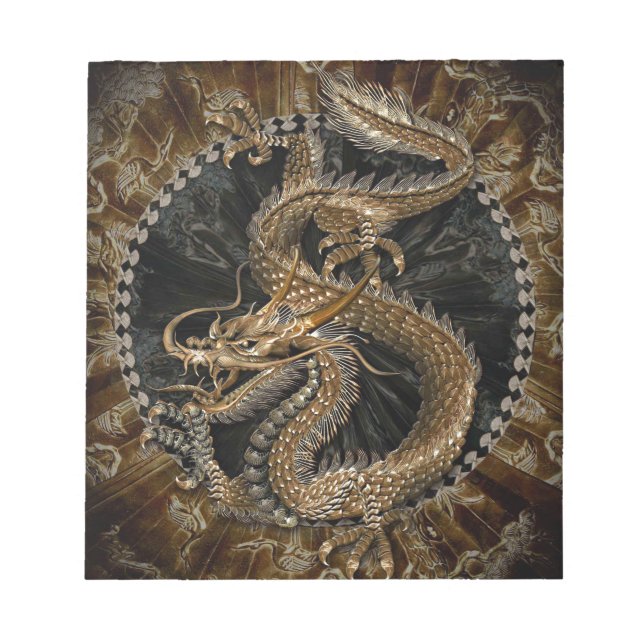 Dragon Pentagram Anteckningsblock (Framsida)