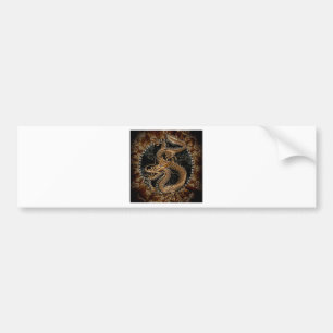 Dragon Pentagram Bildekal