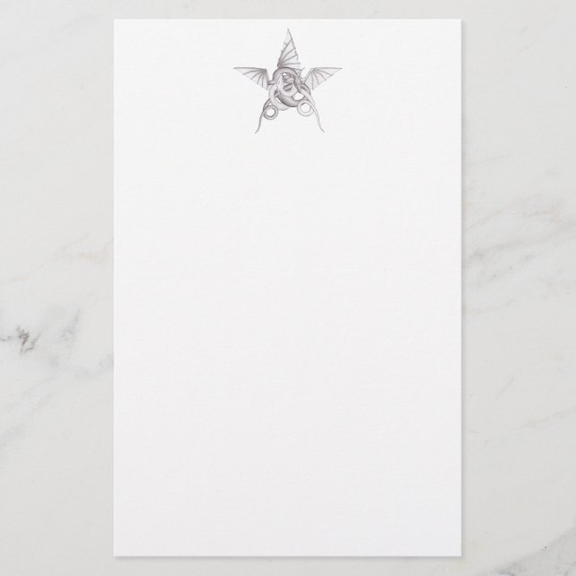 Dragon Pentagram Brevpapper (Framsida)