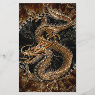 Dragon Pentagram Brevpapper