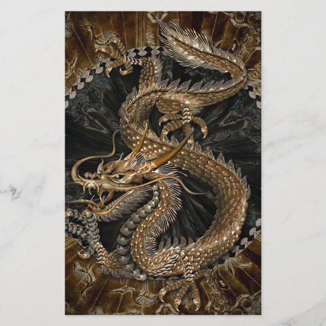 Dragon Pentagram Brevpapper (Framsida)