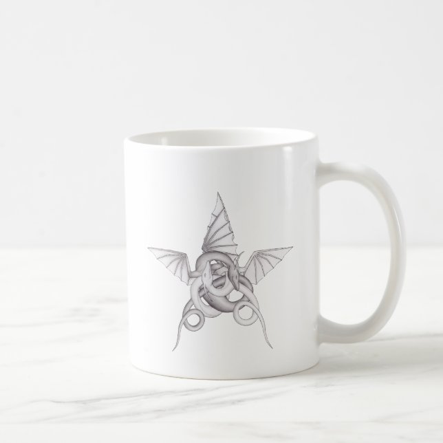 Dragon Pentagram Kaffemugg (Höger)