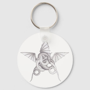 Dragon Pentagram Nyckelring