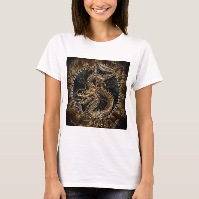 Dragon Pentagram T Shirt (Framsida)