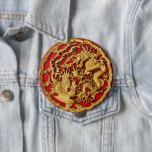 Dragon Phoenix Red Guld Chinese Wedding Favor