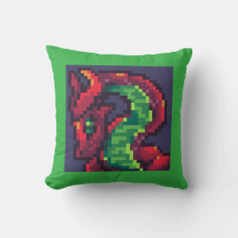 Dragon, Pixel Art, pixelart Kudde
