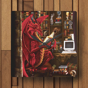 Dragon Podcast Bibliotek Fyrkantig Klocka