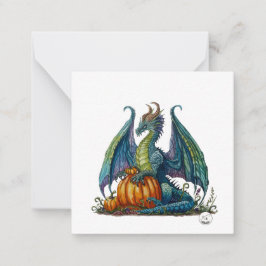 Dragon post card stil anteckningskort