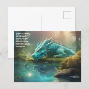 Dragon Postcard Helg Vykort