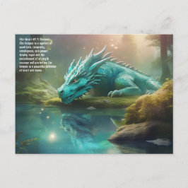 Dragon Postcard Helg Vykort