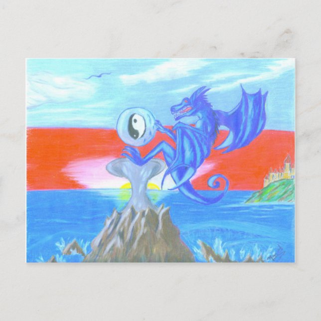 Dragon Postcard Vykort (Framsida)