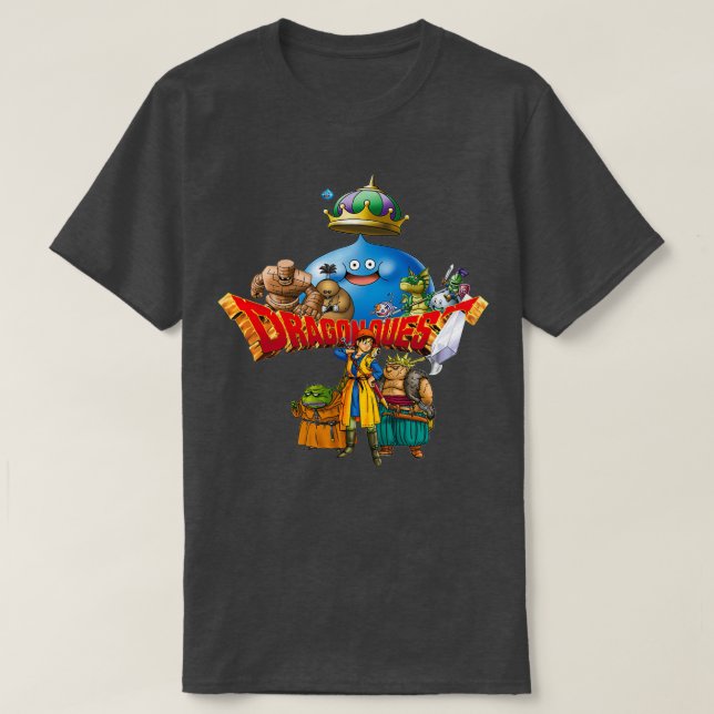 Dragon Quest monster och hjältar T Shirt (Design framsida)