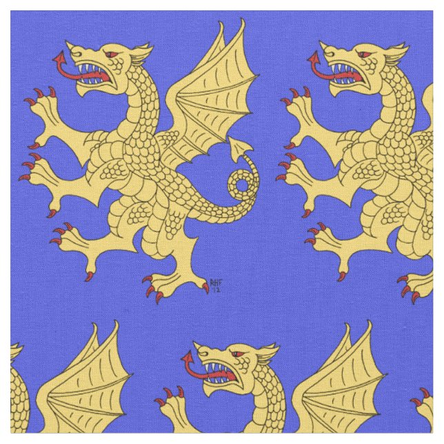 Dragon Rampant eller Tyg (Närbild)