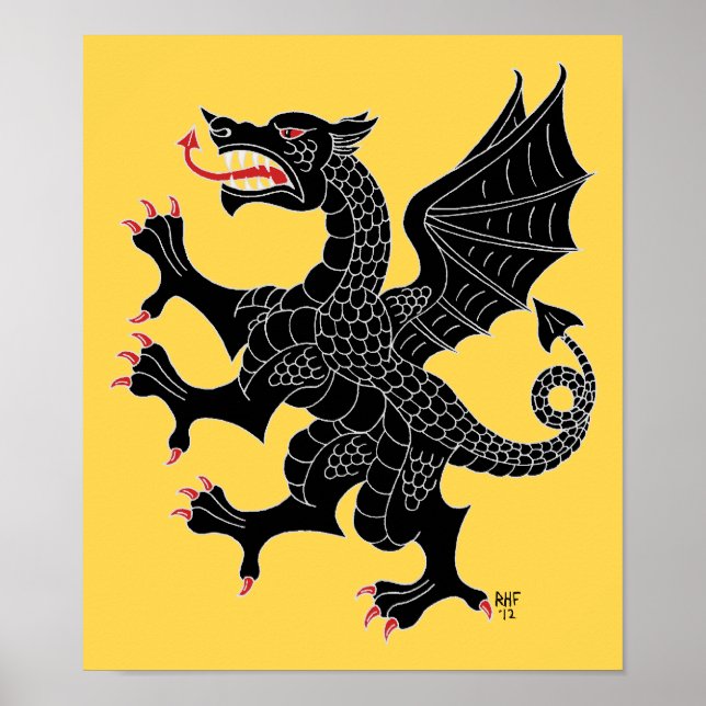 Dragon Rampant Sable Poster (Framsidan)