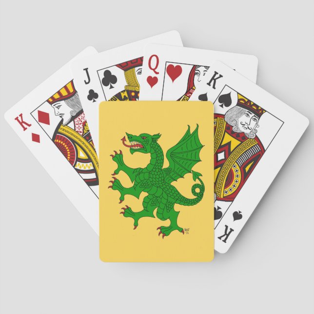 Dragon Rampant Vert Casinokort (Baksidan)