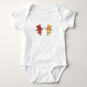 Dragon Red and Gult Dragon Fairy Tale Fantasy T Shirt