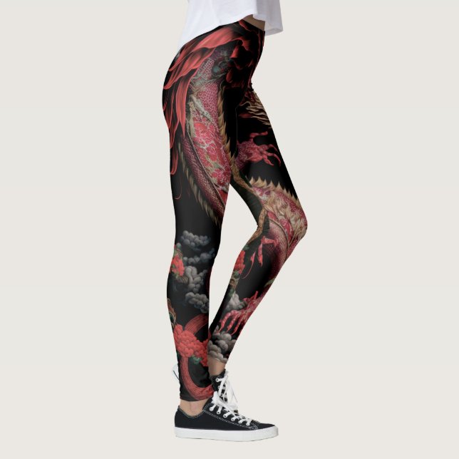 DRAGON RED leggings (Höger)
