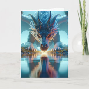 Dragon Reflection Grattis på födelsedagen Nephew Kort