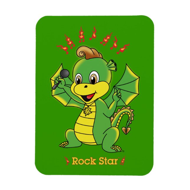 Dragon Rockstar™ Flexible Magnets Magnet (Vertikal)