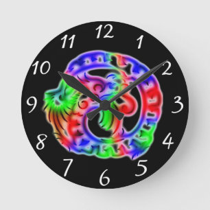 Dragon Rund Klocka