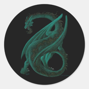 Dragon Runt Klistermärke