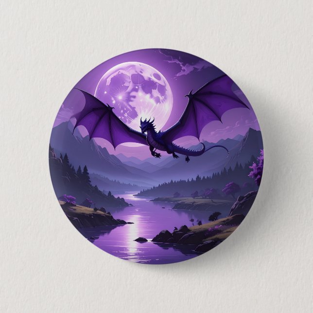 Dragon’s Night – Purple Fantasy Desk Mat 🌙🐉 Knapp (Framsida)