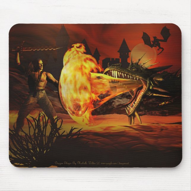 Dragon Sayer av Michelle Wilder Mousepad Musmatta (Framsidan)