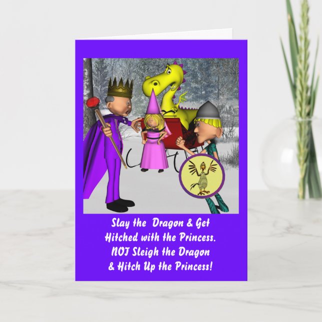 Dragon Sayer Birthday Kort (Framsida)